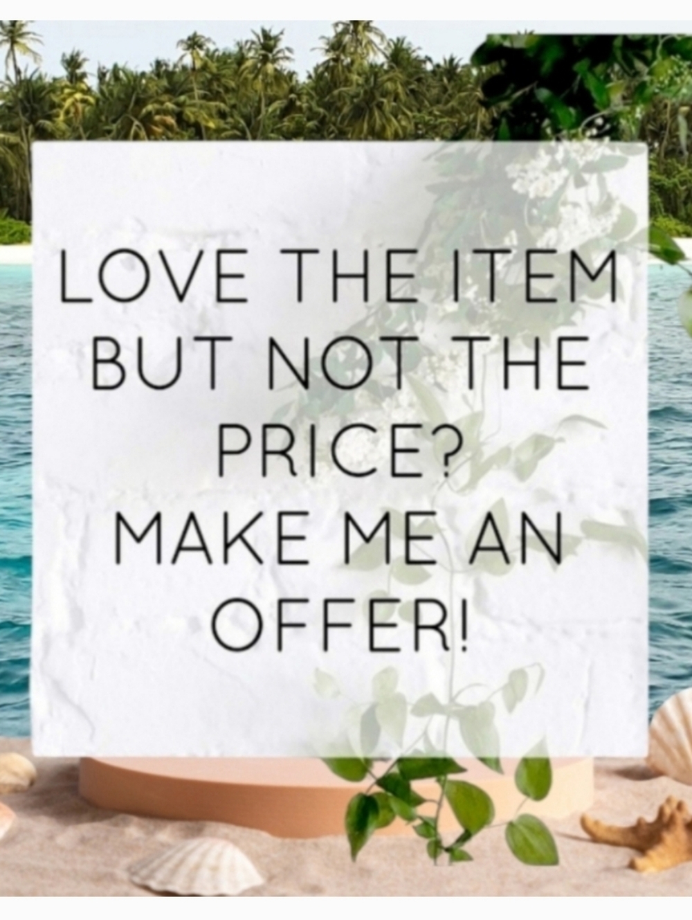 Sale 🐬 Make Us An Offer Weekend 🌴 Limted Time Ends April 26th, 26 CST 11:59 Pm
